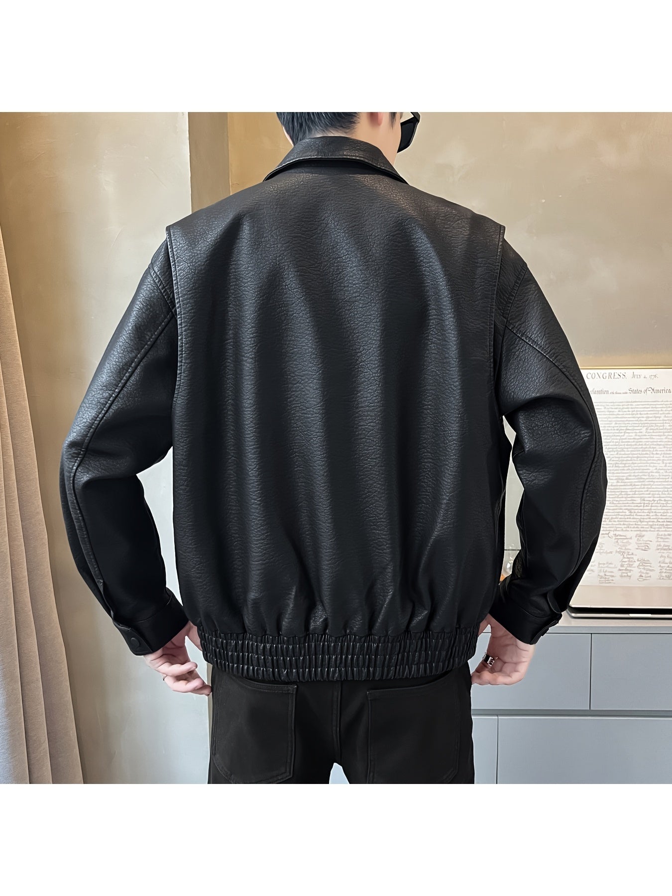 Saint Soul Men's Faux Leather Jacket