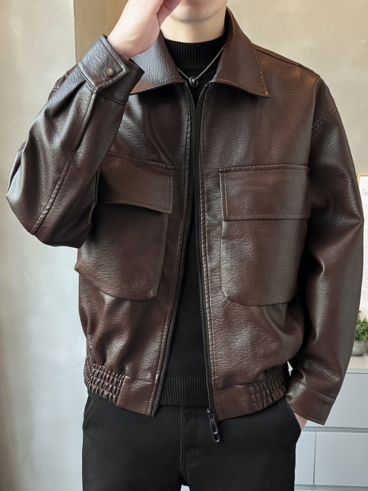 Saint Soul Men's Faux Leather Jacket