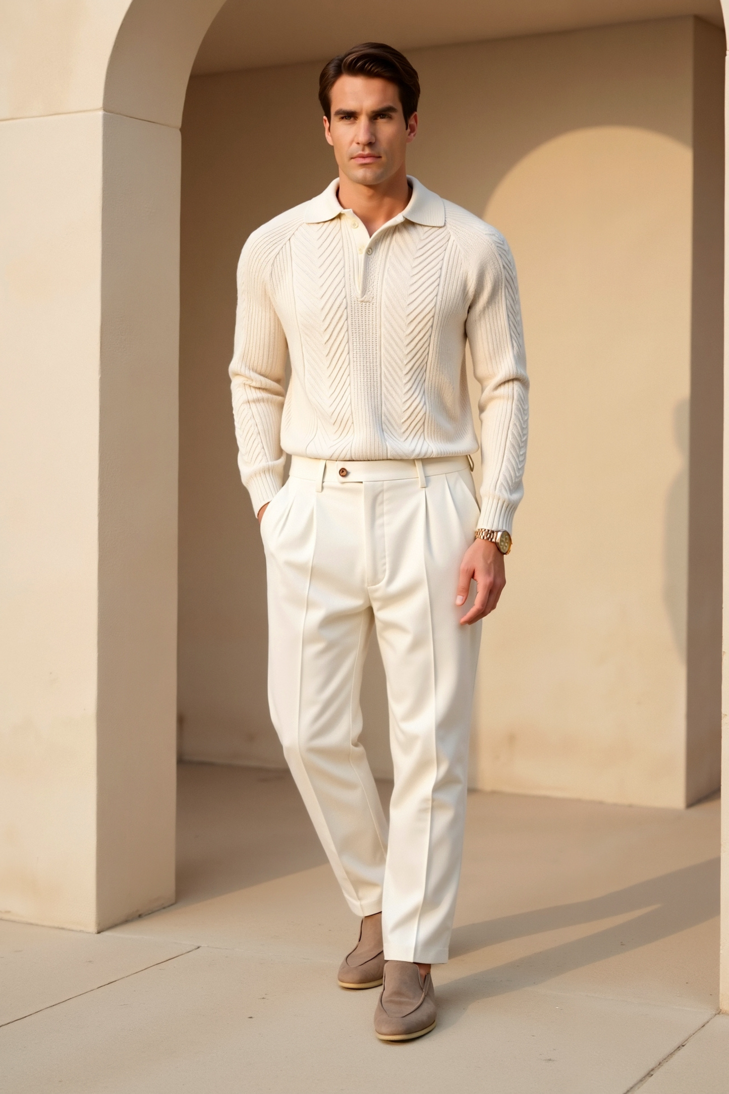 A Verry Nice Aesthetic Old Money Title That Sounds Really Professional En Fits In To The Store Saint Soul Retro sweater with long sleeves in solid color