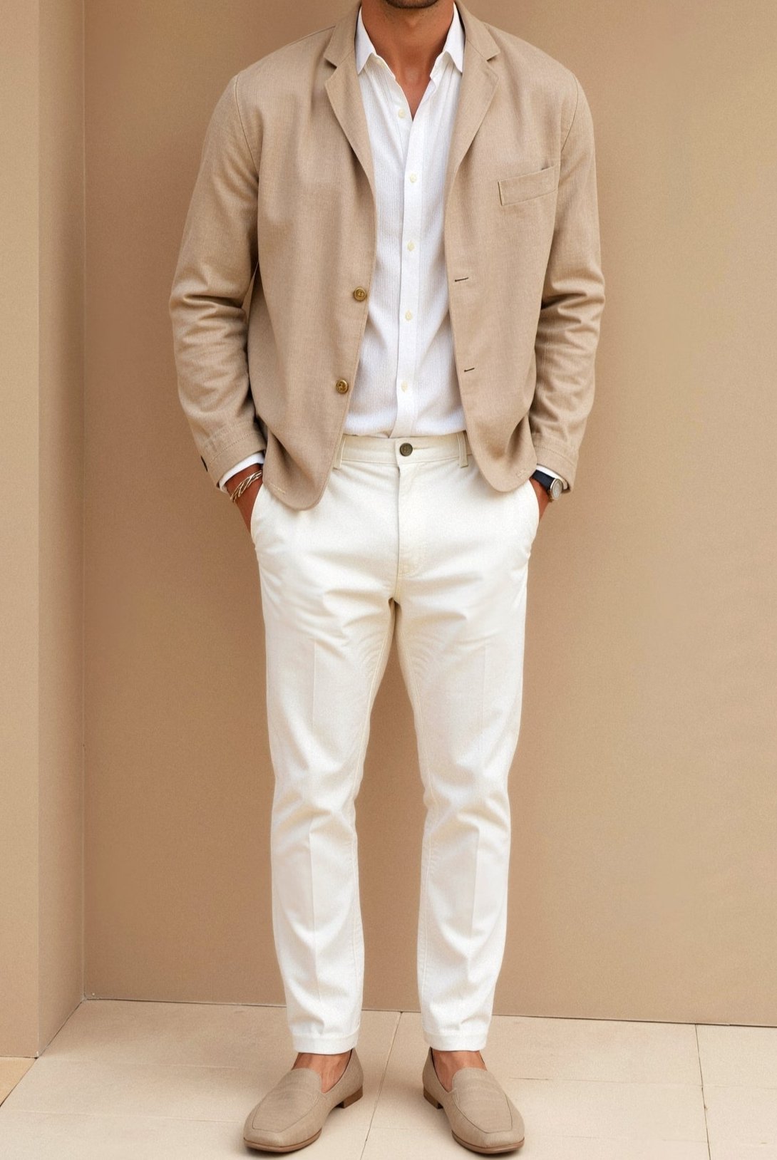 Avery & Co. Casual versatile suit jacket with lapel collar