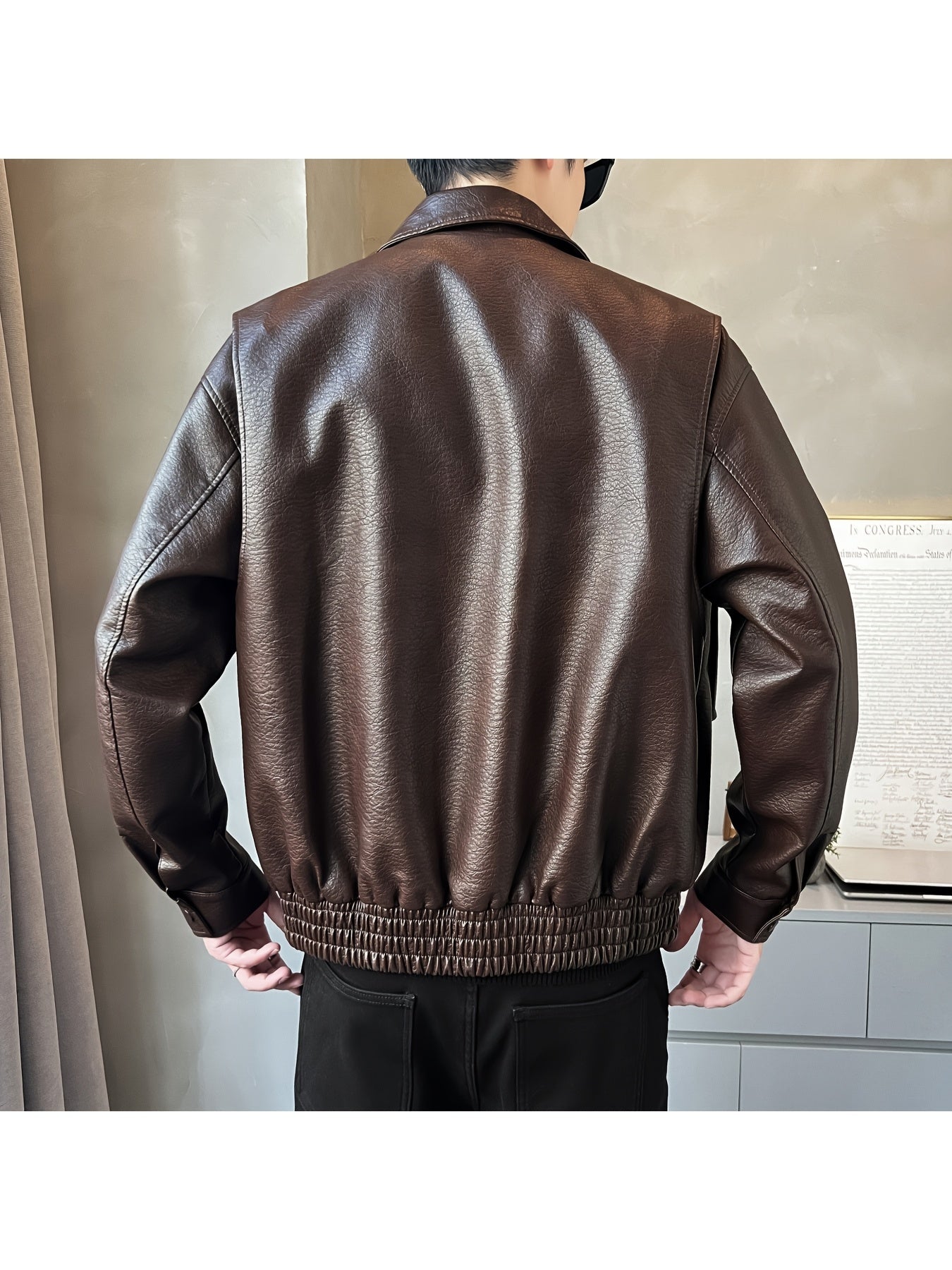 Saint Soul Men's Faux Leather Jacket