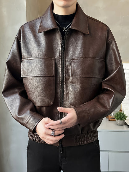 Saint Soul Men's Faux Leather Jacket