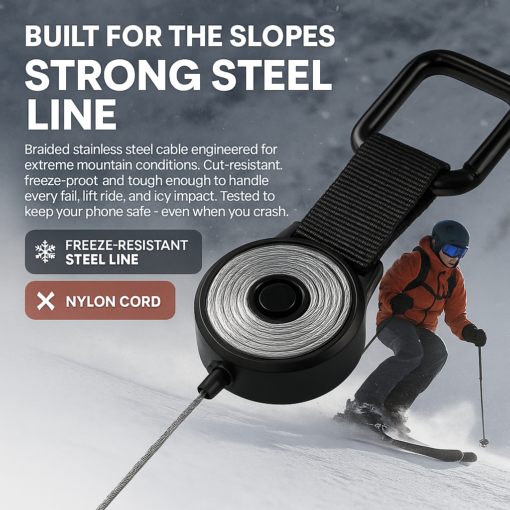 Ski Phone Safety Tether