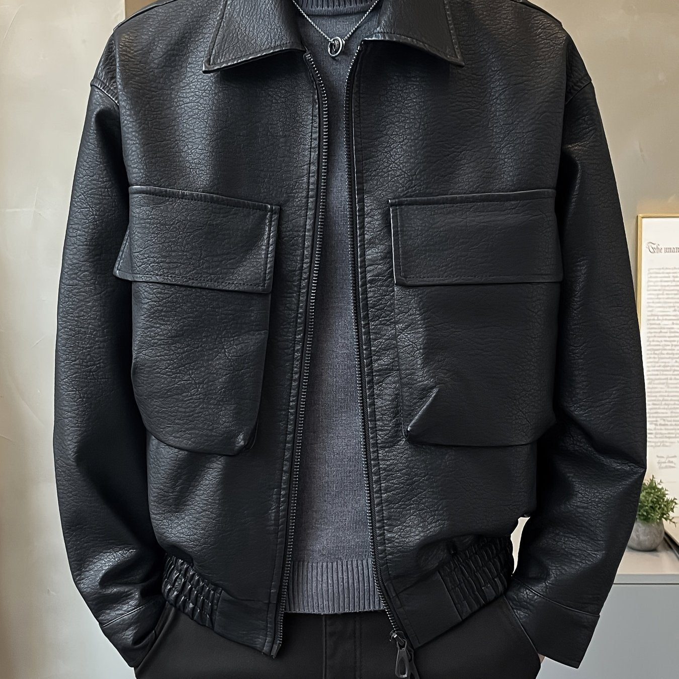 Saint Soul Men's Faux Leather Jacket