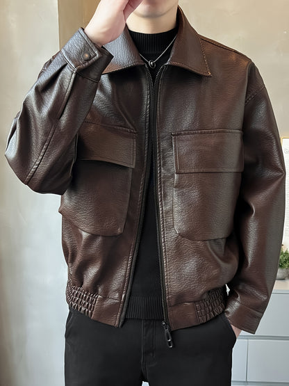 Saint Soul Men's Faux Leather Jacket