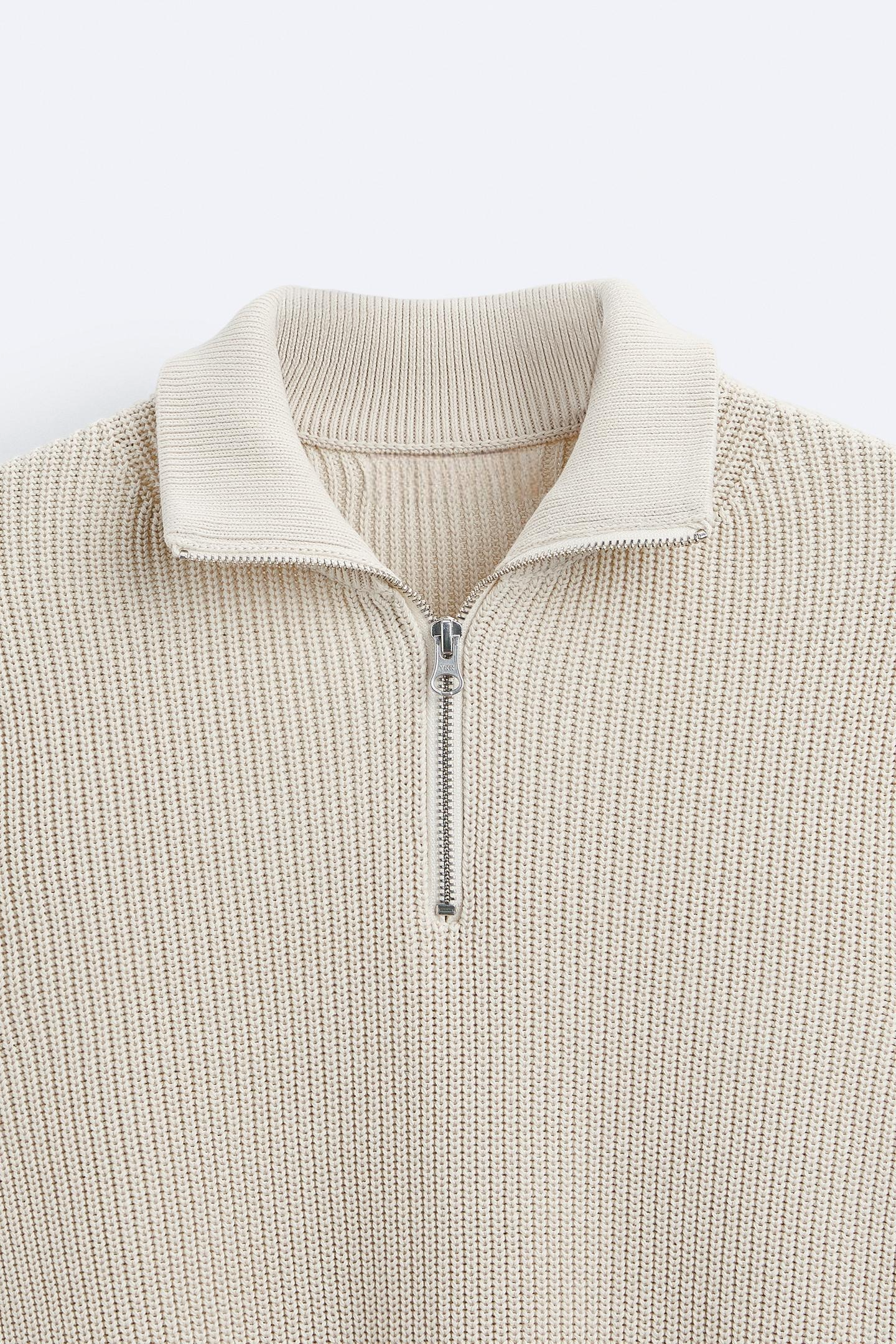 Averyton Classic Knitted Wool Zip Sweater