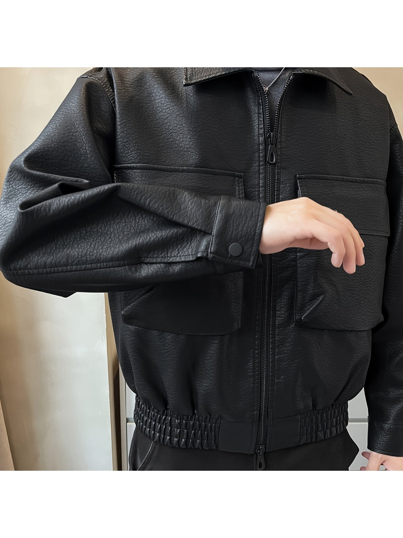 Saint Soul Men's Faux Leather Jacket