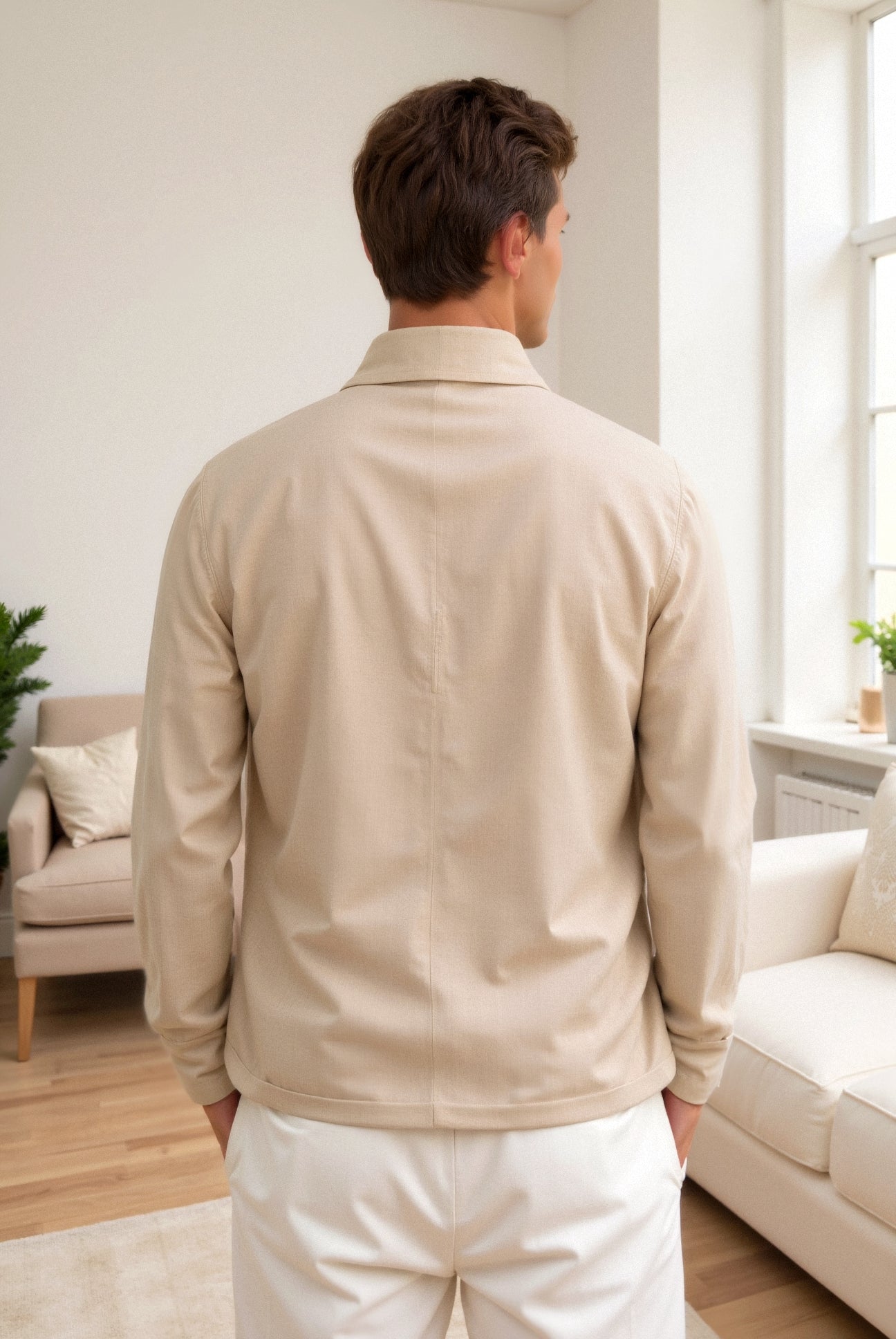 Avery & Co. Casual versatile suit jacket with lapel collar